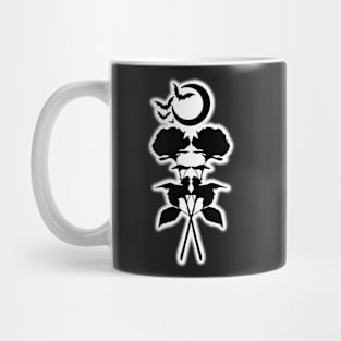 Roses Bats and Moon Mug